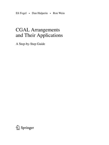 CGAL Arrangements and Their Applications A Step-by-Step Guide