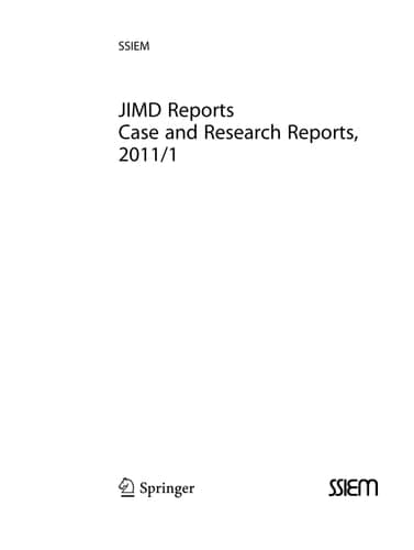 JIMD Reports - Case and Research Reports, 2011/1