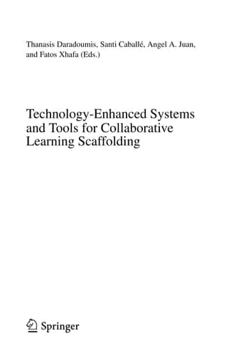 Technology-Enhanced Systems and Tools for Collaborative Learning Scaffolding