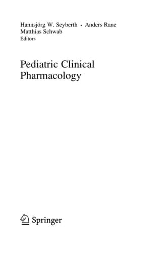 Pediatric Clinical Pharmacology