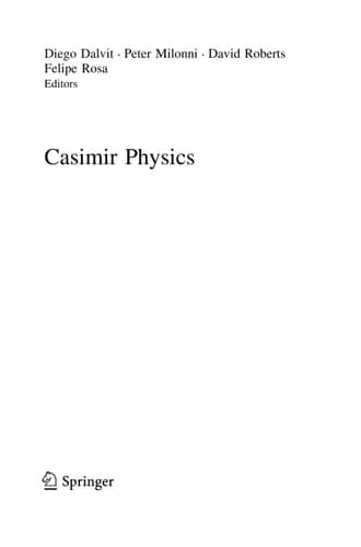 Casimir Physics