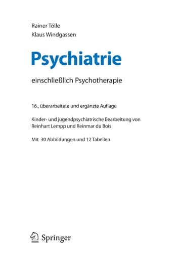 Psychiatrie einschließlich Psychotherapie