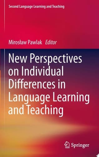 New Perspectives on Individual Differences in Language Learning and Teaching