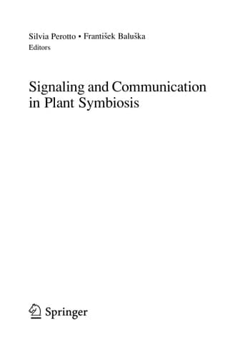 Signaling and Communication in Plant Symbiosis