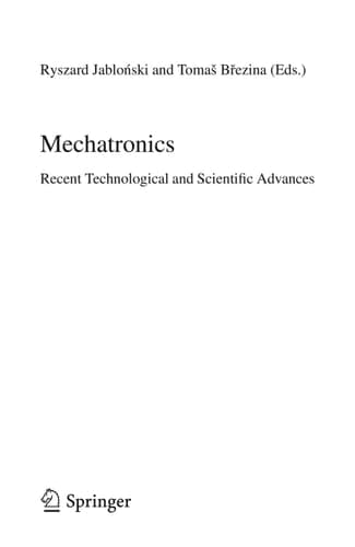 Mechatronics Recent Technological and Scientific Advances