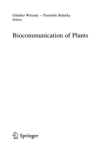 Biocommunication of Plants