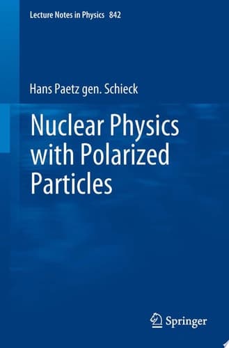 Nuclear Physics with Polarized Particles