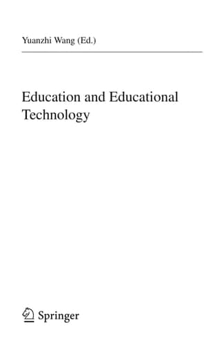 Education and Educational Technology
