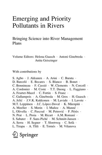 Emerging and Priority Pollutants in Rivers Bringing Science into River Management Plans