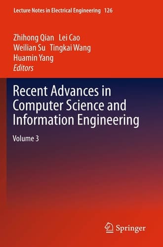 Recent Advances in Computer Science and Information Engineering Volume 3