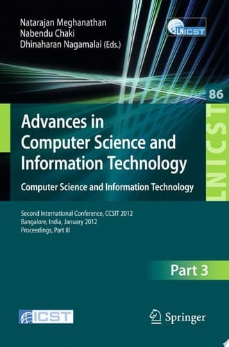 Advances in Computer Science and Information Technology. Computer Science and Information Technology Second International Conference, CCSIT 2012, Bangalore, India, January 2-4, 2012. Proceedings