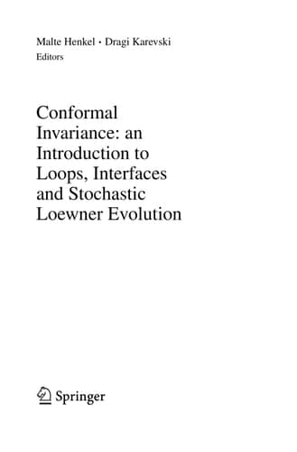 Conformal Invariance: an Introduction to Loops, Interfaces and Stochastic Loewner Evolution