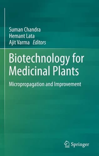 Biotechnology for Medicinal Plants Micropropagation and Improvement