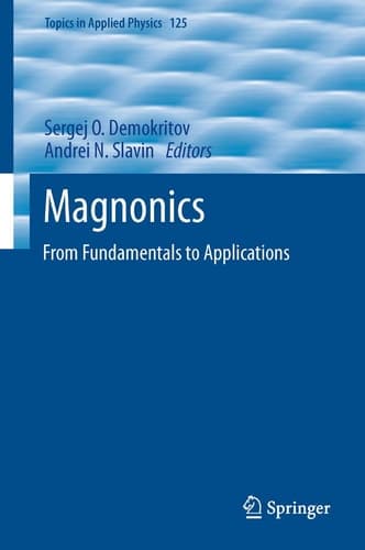 Magnonics From Fundamentals to Applications