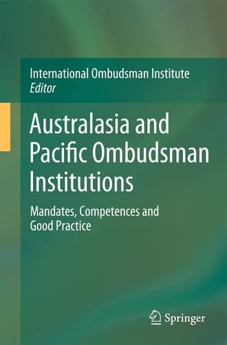 Australasia and Pacific Ombudsman Institutions Mandates, Competences and Good Practice