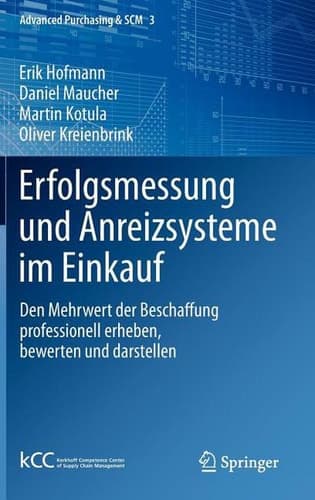 Erfolgsmessung und Anreizsysteme im Einkauf Den Mehrwert der Beschaffung professionell erheben, bewerten und darstellen