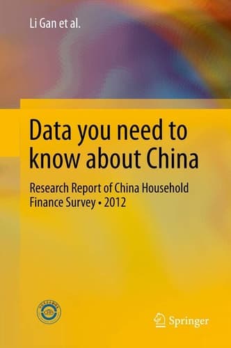 Data you need to know about China Research Report of China Household Finance Survey•2012