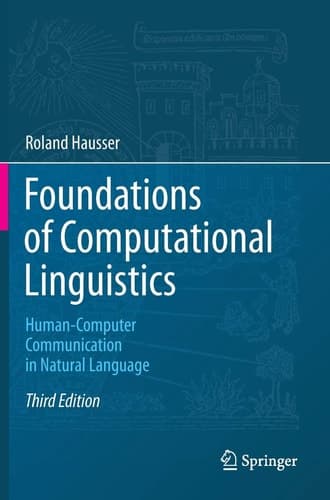 Foundations of Computational Linguistics Human-Computer Communication in Natural Language
