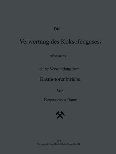 Die Verwertung des Koksofengases, insbesondere seine Verwendung zum Gasmotorenbetriebe (German Edition)