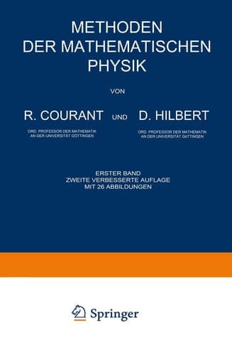 Methoden der Mathematischen Physik Erster Band