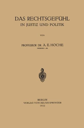 Das Rechtsgefühl in Justiz und Politik