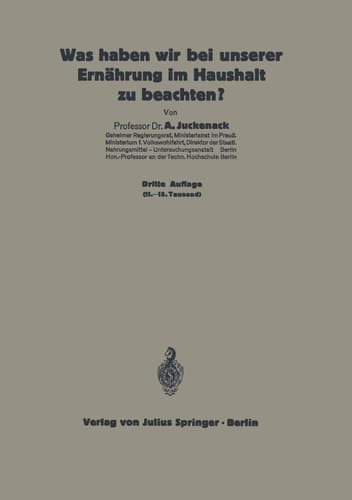 Was haben wir bei unserer Ernährung im Haushalt zu beachten? 6. Heft