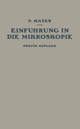 Einführung in die Mikroskopie (German Edition)