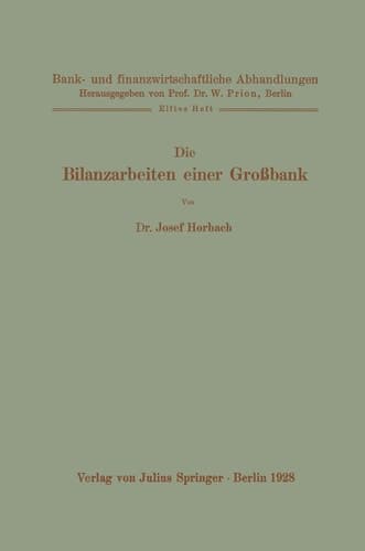 Die Bilanzarbeiten einer Großbank