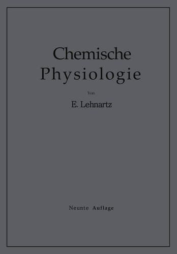 Einführung in die Chemische Physiologie (German Edition)