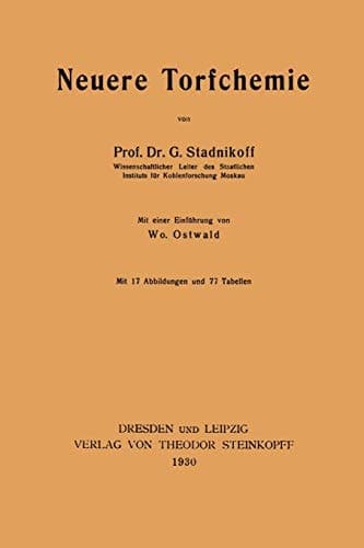 Neuere Torfchemie (German Edition)