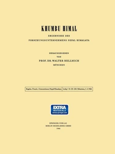 Khumbu Himal Ergebnisse des Forschungsunternehmens Nepal Himalaya