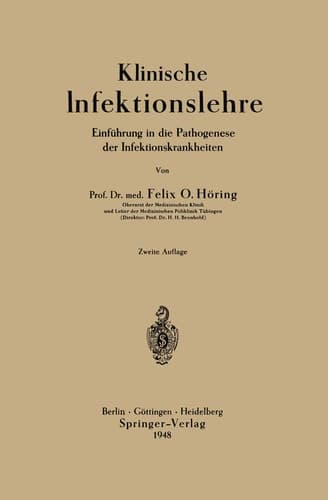 Klinische Infektionslehre Einführung in die Pathogenese der Infektionskrankheiten