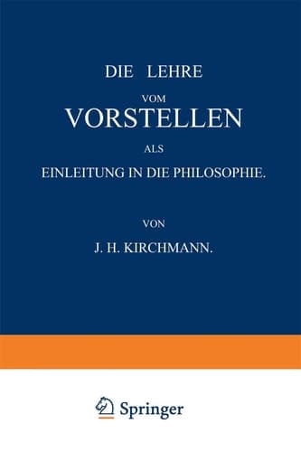 Die Lehre vom Vorstellen als Einleitung in die Philosophie (German Edition)