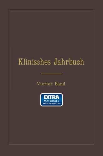 Klinisches Jahrbuch Vierter Band