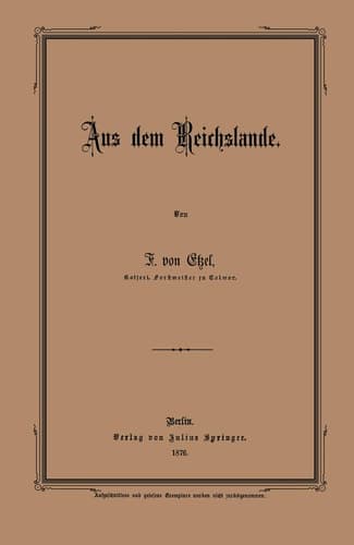 Aus dem Reichslande (German Edition)