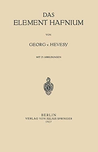 Das Element Hafnium (German Edition)