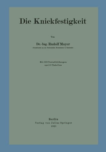Die Knickfestigkeit (German Edition)