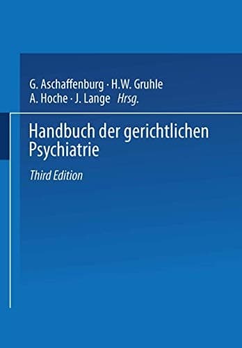 Handbuch der Gerichtlichen Psychiatrie (German Edition)