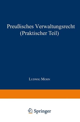 Preußisches Verwaltungsrecht (Praktischer Teil)