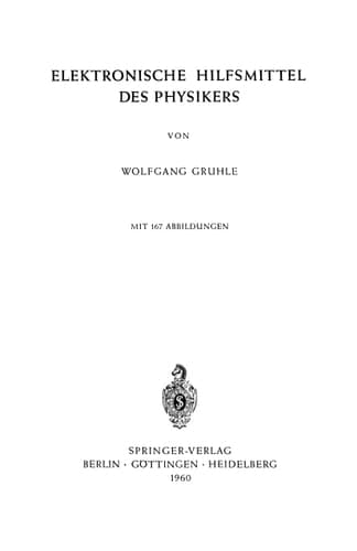 Elektronische Hilfsmittel des Physikers