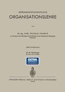 Betriebswirtschaftliche Organisationslehre