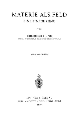 Materie als Feld Eine Einführung