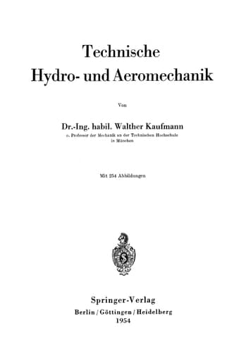 Technische Hydro- und Aeromechanik