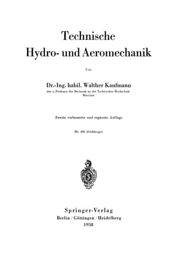 Technische Hydro- und Aeromechanik