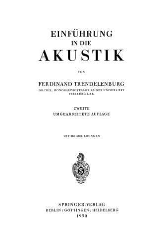Einführung in die Akustik