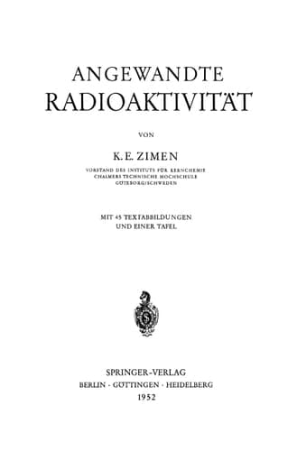 Angewandte Radioaktivität