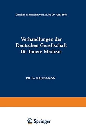 60. Kongreß Gehalten zu München vom 25. bis 29. April 1954
