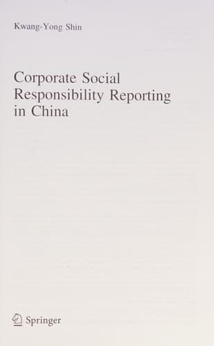 Corporate Social Responsibility Reporting in China