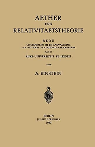 Aether und Relativitaetstheorie