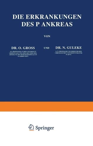 Die Erkrankungen des Pankreas (Enzyklopaedie der Klinischen Medizin) (German Edition)